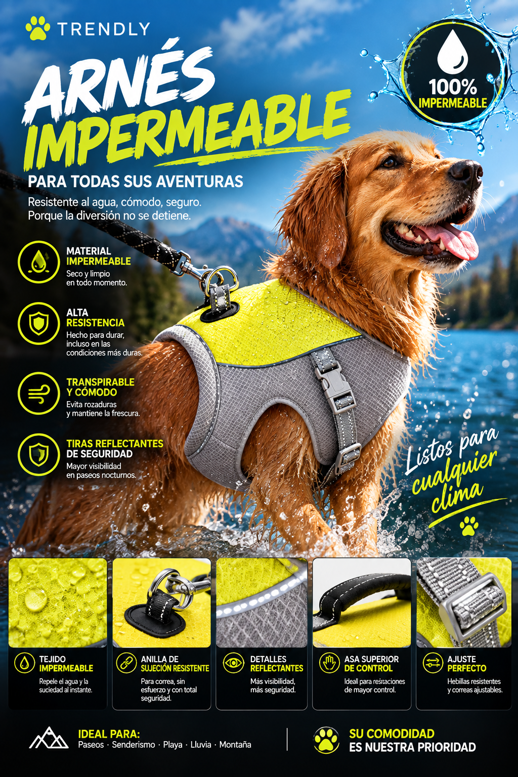 Chaleco refrescante para perros